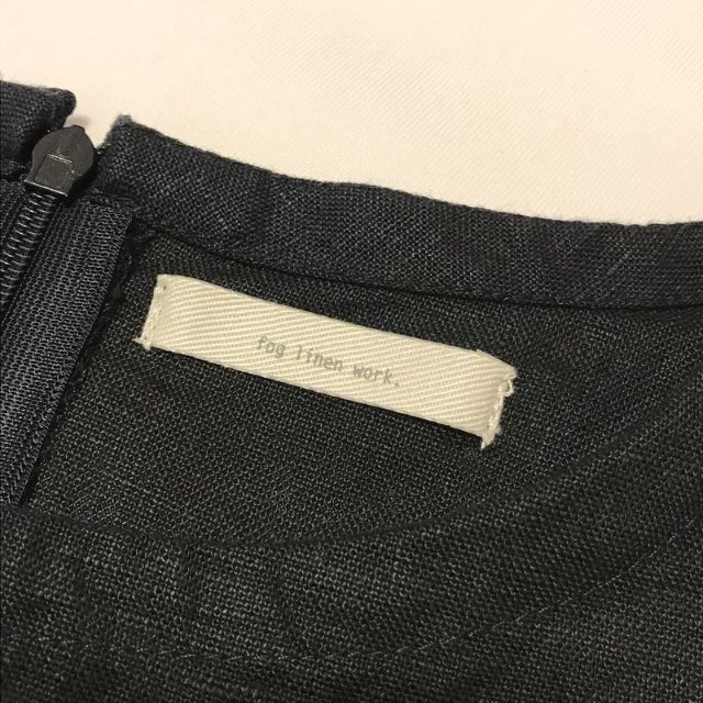 fog linen work(フォグリネンワーク)の美品 fog linen work フォグリネンワーク ノースリーブワンピース レディースのワンピース(ひざ丈ワンピース)の商品写真