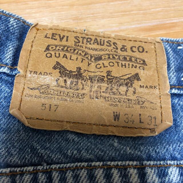 Levi's(リーバイス)の80s USA製 Levi's 517 オレンジタブ 42TALON 34 メンズのパンツ(デニム/ジーンズ)の商品写真