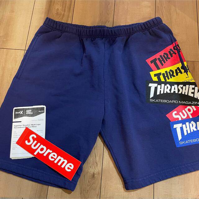 人気ブランドを Thrasher Supreme Multi Sweatshort Logo ショートパンツ