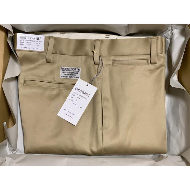 WACKO MARIA CHINO TROUSERS BEIGE XL チノパンPRODUCTCODE