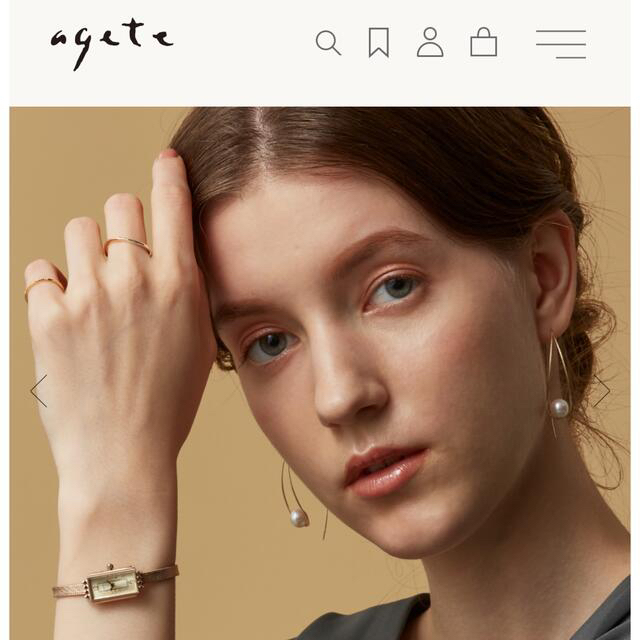 agete(アガット)の【grape様専用】アガット agate シルバー K10 コンビリング　11号 レディースのアクセサリー(リング(指輪))の商品写真