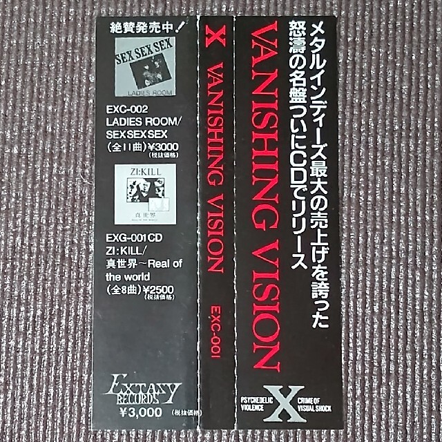 これを聴かずにXは語れないVANISHING VISIONポスターXJAPAN