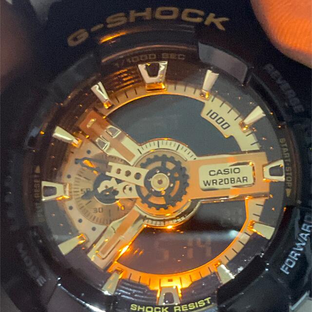 G-SHOCK(ジーショック)の⭐︎葵⭐︎様専用 CASIO G-SHOCK GA-110 ゴールドブラック艶  メンズの時計(腕時計(デジタル))の商品写真