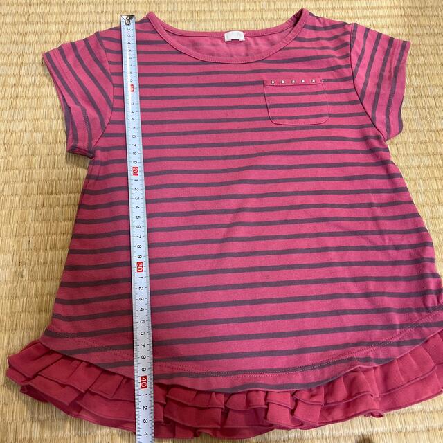 GU(ジーユー)の【まとめ売り】110  半袖　半パン キッズ/ベビー/マタニティのキッズ服女の子用(90cm~)(Tシャツ/カットソー)の商品写真