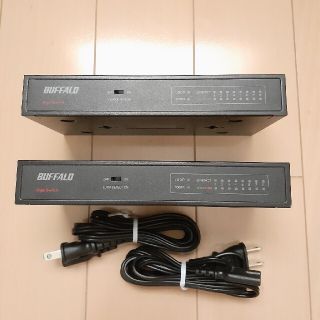 バッファロー(Buffalo)のバッファロー　スイッチングハブ　ギガ８ポート×２個(PC周辺機器)