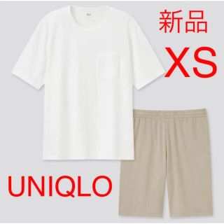 ユニクロ(UNIQLO)の新品　ユニクロ　エアリズムコットンセット（半袖）XSサイズ  ホワイト(Tシャツ/カットソー(半袖/袖なし))