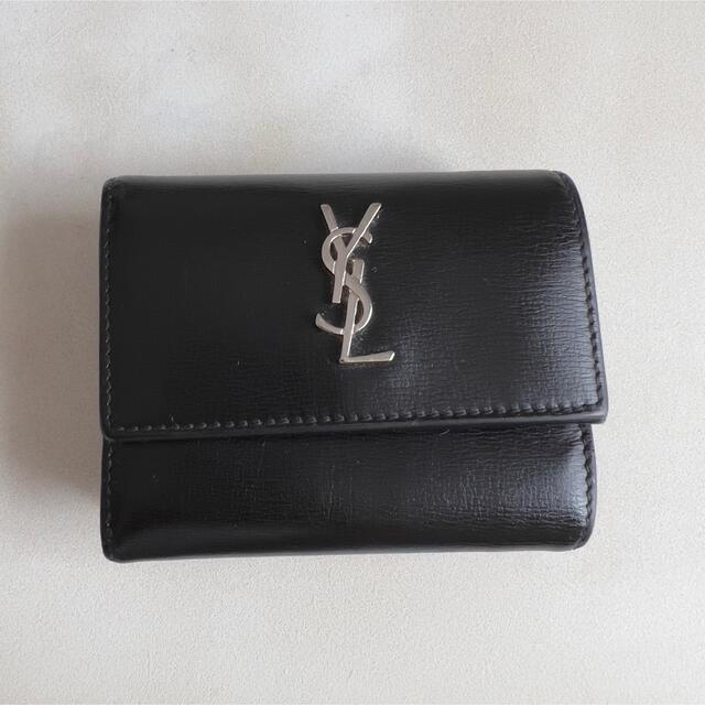 YvesSaintLaurent イヴサンローラン 長財布 ガマ口財布 イエロー