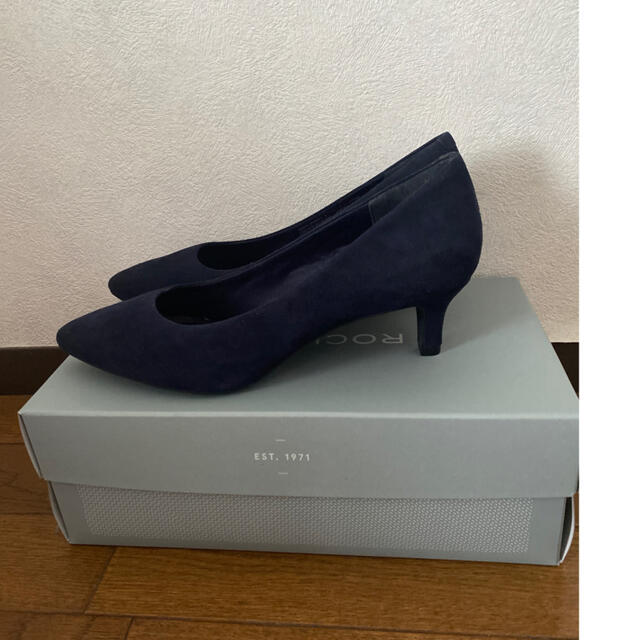 ROCKPORT ロックポート パンプス スエード 紺 24.5cm