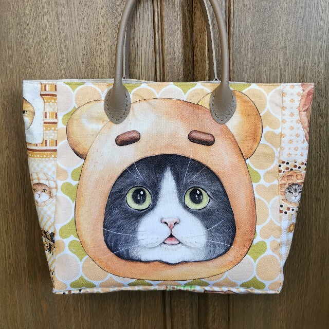 ハンドメイド　コヤンイサムチョン　パン猫　トートバッグ