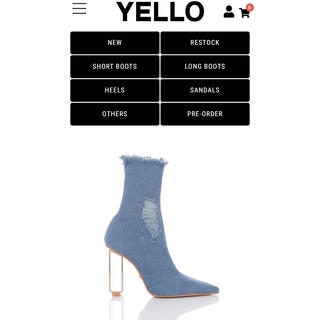 イエローブーツ(Yellow boots)のYELLO／BLUE JEAN BABY SHORT BOOTS(ブーティ)