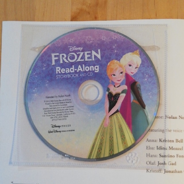 アナと雪の女王(アナトユキノジョオウ)のアナと雪の女王　FROZEN　CD付き エンタメ/ホビーの本(洋書)の商品写真