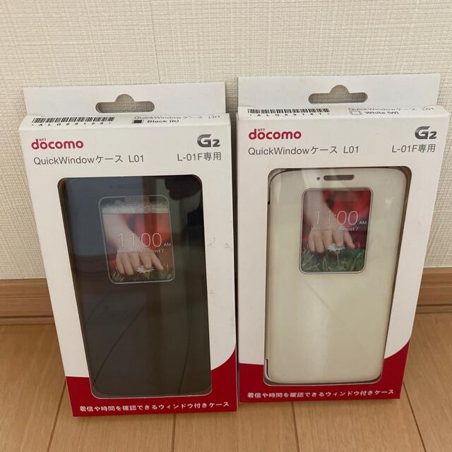 NTTdocomo(エヌティティドコモ)のDocomo L-01F 専用 QuickWindowケース ペア スマホ/家電/カメラのスマホアクセサリー(Androidケース)の商品写真