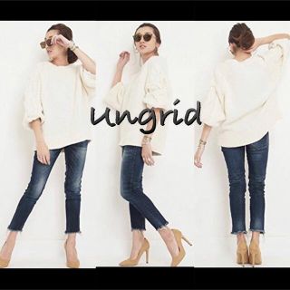 アングリッド(Ungrid)のアングリッド インディゴフレイドヘムストリス(デニム/ジーンズ)