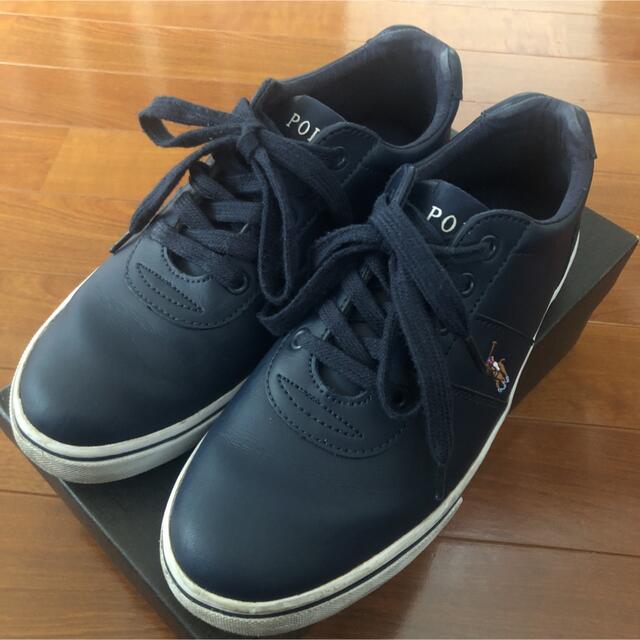 POLO RALPH LAUREN(ポロラルフローレン)のポロ　ラルフローレン／レザースニーカー　24.5cm レディースの靴/シューズ(スニーカー)の商品写真