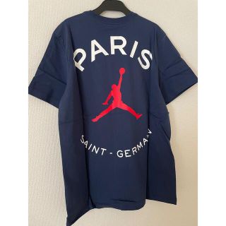 ナイキ(NIKE)の新品　NIKE ナイキ　パリサンジェルマン　PSG×ジョーダン Tシャツ L(Tシャツ/カットソー(半袖/袖なし))