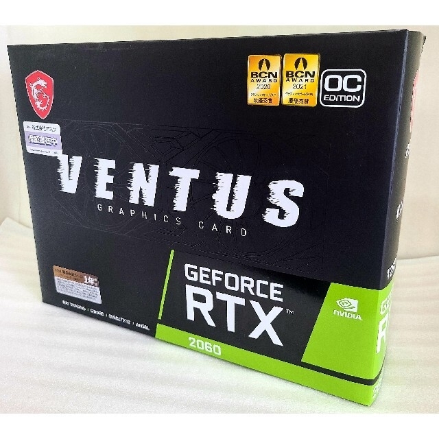 Nvidia GeForce RTX 2060 / 12GB oc グラフィック12GBメモリ規格