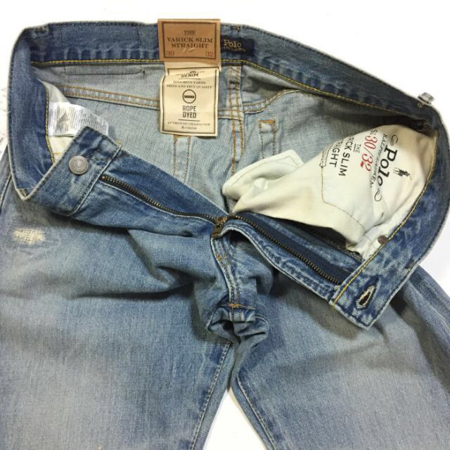 新品 正規 W30 ラルフローレン Varick スリム ストレート ジーンズ