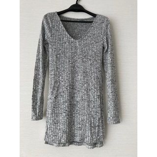 エイチアンドエイチ(H&H)のH&M    トップス　チュニック　グレー(カットソー(長袖/七分))