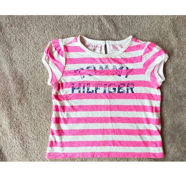 TOMMY HILFIGER(トミーヒルフィガー)のTOMMY HILFIGER　ワンピース　Tシャツ 90-95 キッズ/ベビー/マタニティのキッズ服女の子用(90cm~)(ワンピース)の商品写真