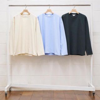 アンユーズド(UNUSED)のunused L/S Tee ロンT アンユーズド サックスブルー 水色(Tシャツ/カットソー(七分/長袖))