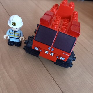 バンダイ(BANDAI)のブロックラボ　消防車(知育玩具)