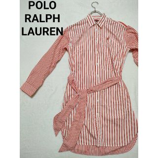 POLO RALPH LAUREN ストライプ ワンピース シャツ 中村アン着用-