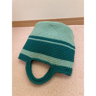 ランダムボーダーのバッグ　ハンドメイド　kukuru(バッグ)