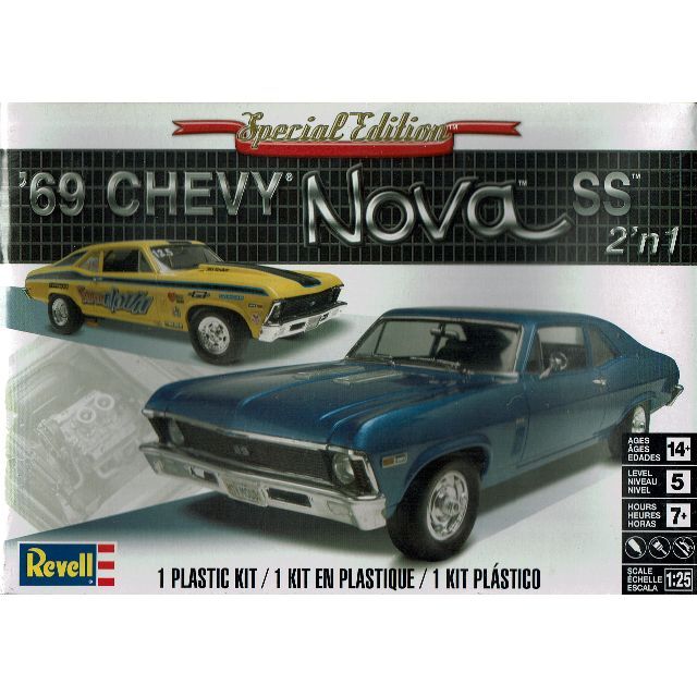 '69 シェビィ ノヴァ SS スペシャルエディション 1/25 アメリカレベルシボレー