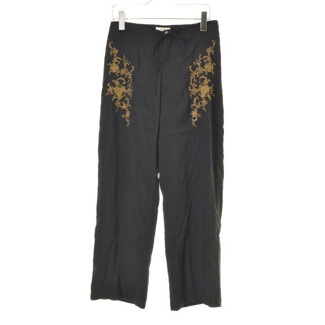 G004056581表記サイズ【CLANE】CLASSIC EMBROIDERY RELAX PANTS