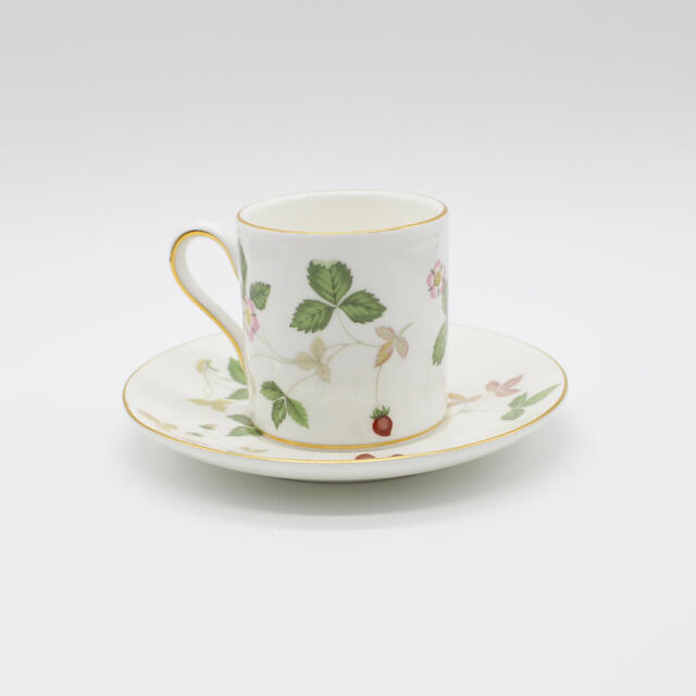 WEDGWOOD ワイルドストロベリー カップ&ソーサー デミタス 2客セット