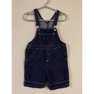 プチバトー(PETIT BATEAU)のPETITBATEAU プチバトーオーバーオール サロペット デニム(ロンパース)