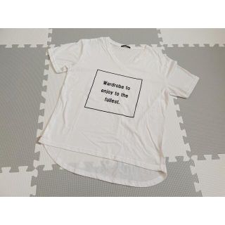 エモダ(EMODA)のEMODA 美品 半袖 ロゴTシャツ 白(Tシャツ(半袖/袖なし))