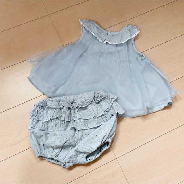 しまむら(シマムラ)の専用【お値下げ】juo♥セットアップ♥100 キッズ/ベビー/マタニティのキッズ服女の子用(90cm~)(ワンピース)の商品写真