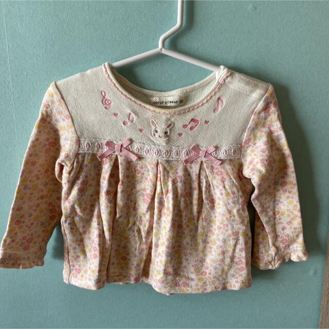 coeur a coeur(クーラクール)のクーラクール　長袖　Tシャツ　80サイズ キッズ/ベビー/マタニティのキッズ服女の子用(90cm~)(Tシャツ/カットソー)の商品写真