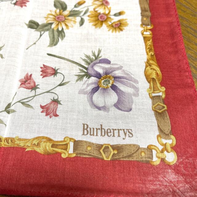 BURBERRY(バーバリー)のバーバリー ハンカチ レッド レディースのファッション小物(ハンカチ)の商品写真