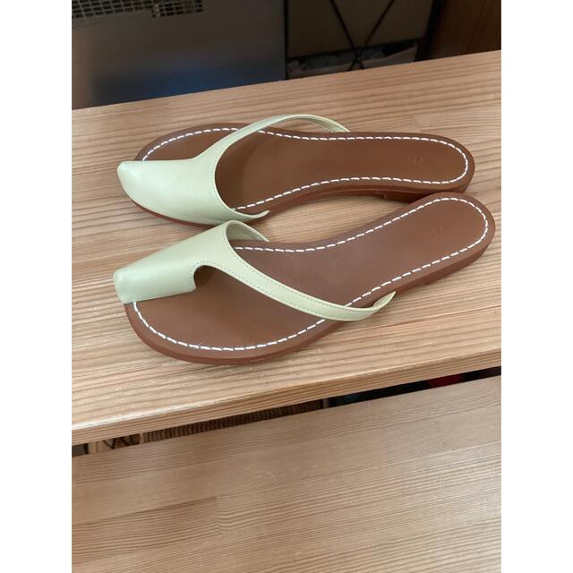 SEA(シー)のSEA サンダル　サイズ0 22.5 レモンカラー レディースの靴/シューズ(サンダル)の商品写真