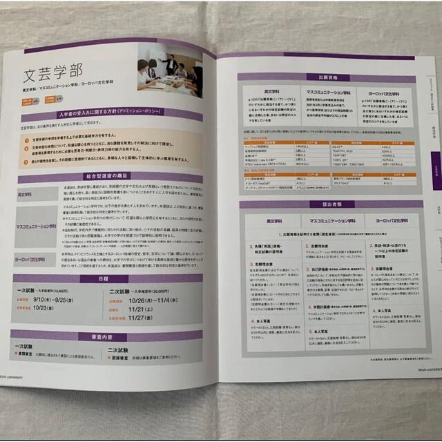 成城大学　総合型選抜AOガイド・募集要項 エンタメ/ホビーの本(語学/参考書)の商品写真