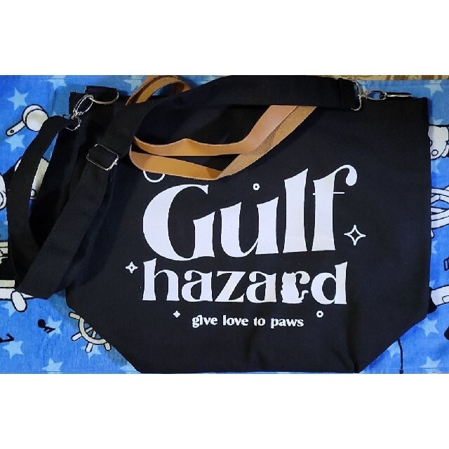 GulfKanawut・Hazardトートバッグ&キーホルダーセット　ブラック