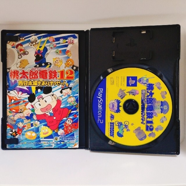 PlayStation2(プレイステーション2)のPS2 桃太郎電鉄12 西日本編もありまっせー エンタメ/ホビーのゲームソフト/ゲーム機本体(家庭用ゲームソフト)の商品写真