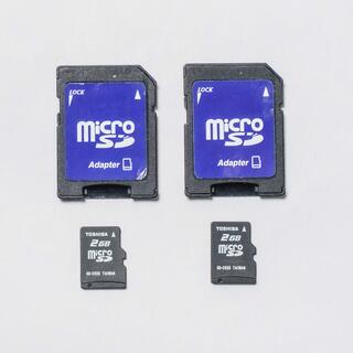 トウシバ(東芝)のTOSHIBA MicroSDカード 2GB 2枚セット(その他)
