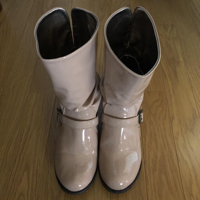 レインブーツ　くすみピンク レディースの靴/シューズ(レインブーツ/長靴)の商品写真