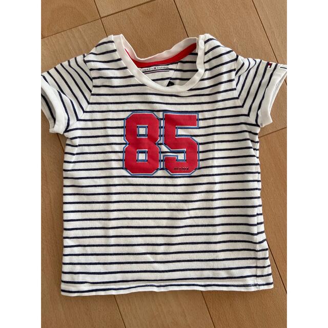 TOMMY HILFIGER(トミーヒルフィガー)のTOMMY HILFIGER ベビー　デニム　Tシャツ　パーカーセット キッズ/ベビー/マタニティのベビー服(~85cm)(パンツ)の商品写真