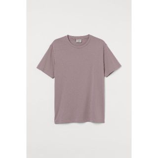 エイチアンドエム(H&M)のH&M プレミアムピマコットンTシャツ ヘザーパープル(Tシャツ/カットソー(半袖/袖なし))