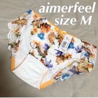 エメフィール(aimer feel)のエメフィール ショーツ13 M 花柄 ホワイト ワコール トリンプ ピーチジョン(ショーツ)