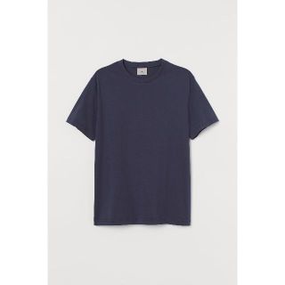 エイチアンドエム(H&M)のH&M プレミアムピマコットンTシャツ ダークブルー(Tシャツ/カットソー(半袖/袖なし))