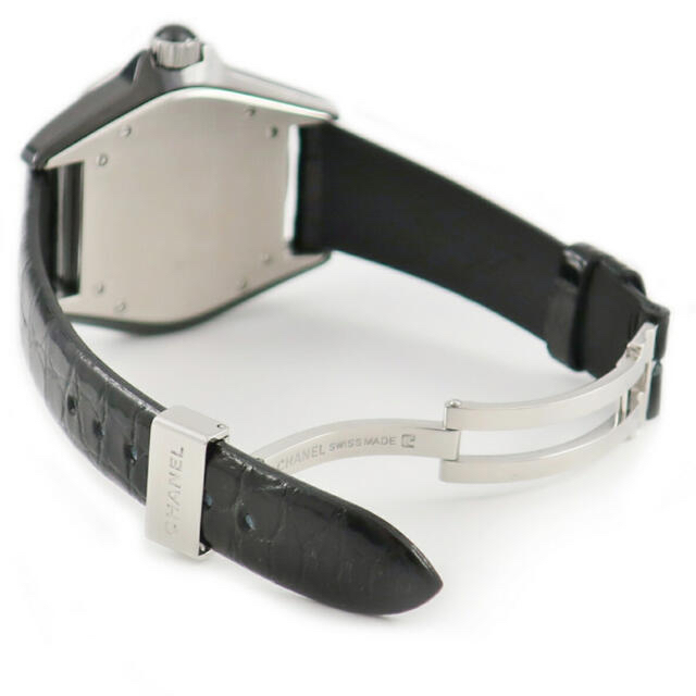 シャネル CHANEL J12 ダイヤ ブラックセラミック メンズ 腕時計