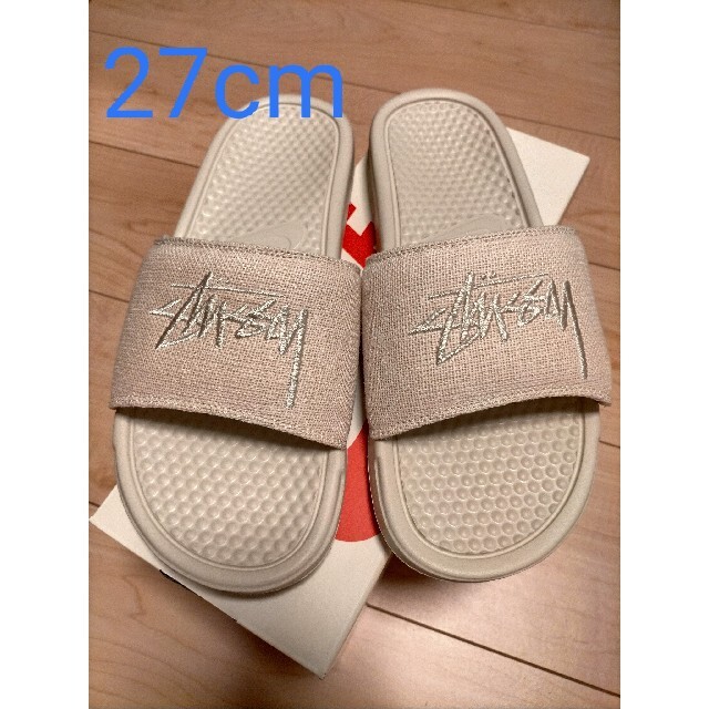 靴/シューズSTUSSY X Nike Benassi Fossil Stone　27cm