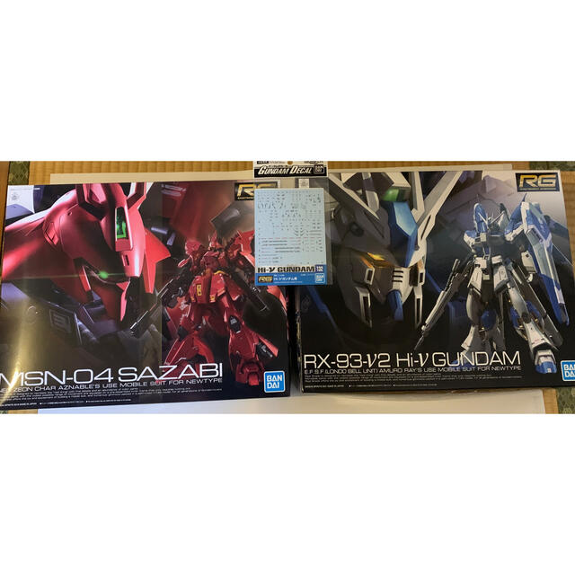 RGHi-νガンダム＆RG サザビー＆RG Hi-νガンダム用デカール3点セット