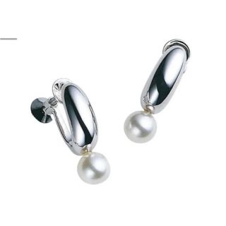 ミキモト(MIKIMOTO)のミキモト シルバー　パール　イヤリング(イヤリング)