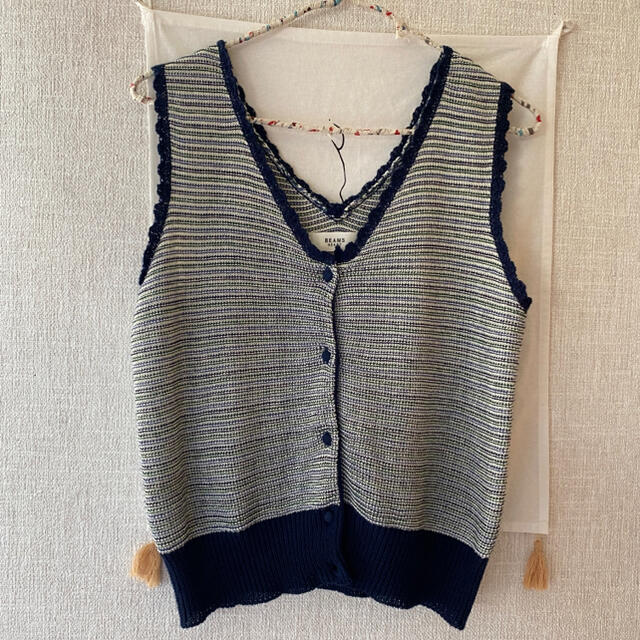 BEAMS BOY(ビームスボーイ)のBEAMS HEART / crochet vest レディースのトップス(ベスト/ジレ)の商品写真